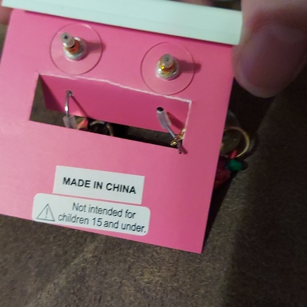 Betsey Johnson Spicy Avocado Earring Set - Picture 4 of 5